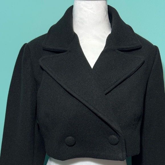 Forever 21 Black Cropped Double-Breasted Blazer - Picture 2 of 8